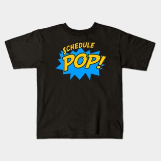 SchedulePop logo stacked Kids T-Shirt